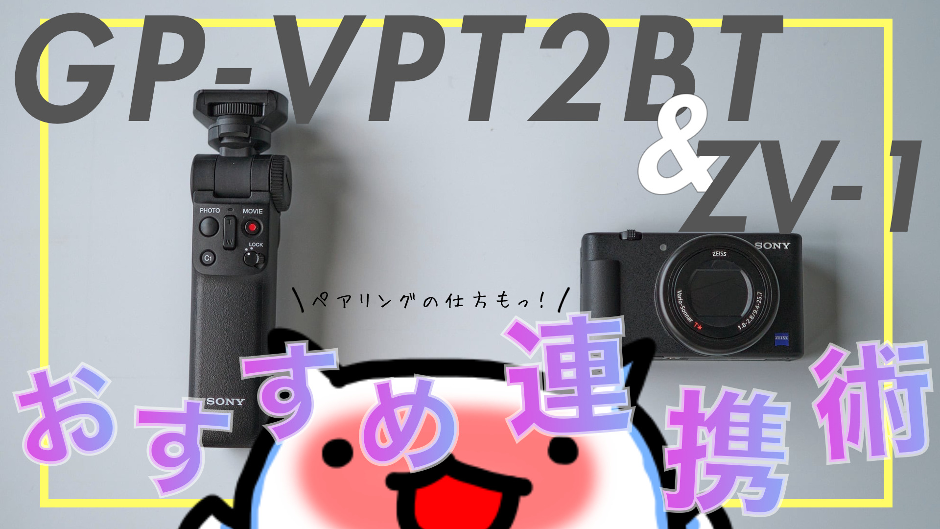 Sony ZV-1とシューティンググリップGP-VPT2BT - www.sorbillomenu.com